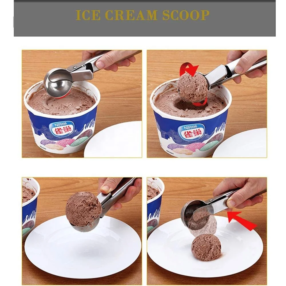 Easy Trigger Professional Stainless Steel Ice Cream Scoop