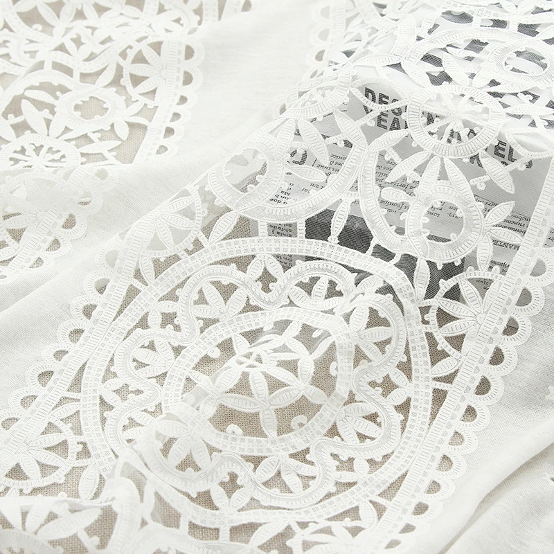 
Chinese factory custom hot white breathable transparent burnt fabric for clothing 