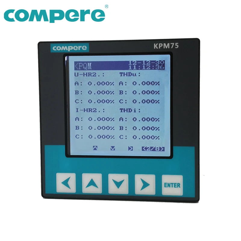 Modbus Коммуникационный Электрический pqm Измеритель Качества мощности анализатор фазы ЖК-дисплей для мониторинга