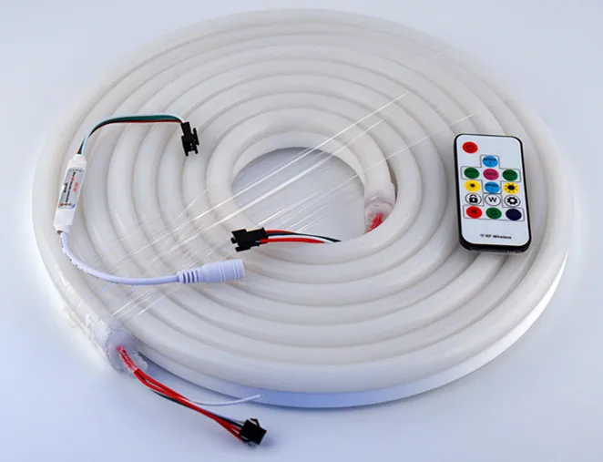 DC12V china top quality RGB led silicone neon light custom flex rope light for walmart