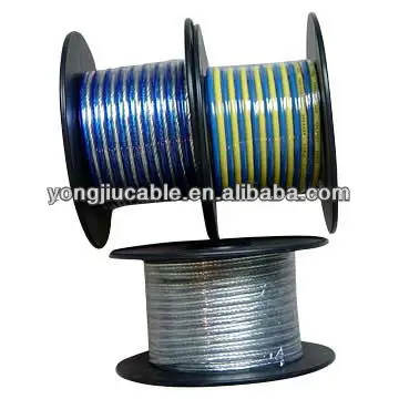 2x1,0 мм цветной двойной динамик кабель 24awg pe изолированный Электрический провод с электрическим кабелем