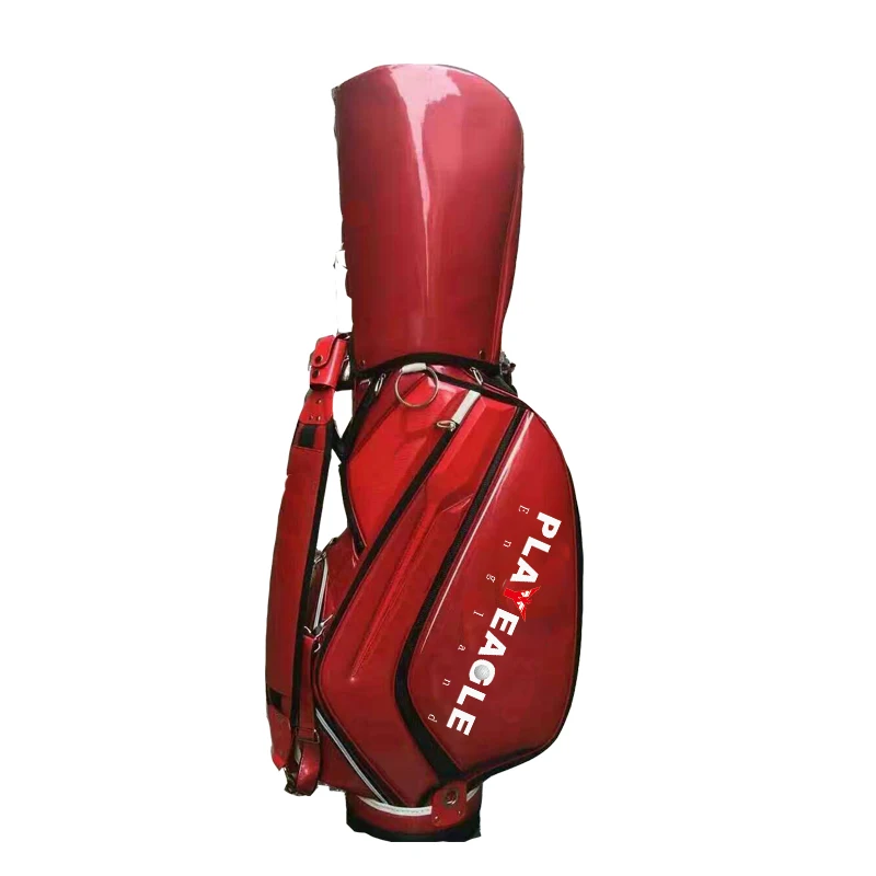 Factory Customize Logo Waterproof Leather Golf Bag with Stand