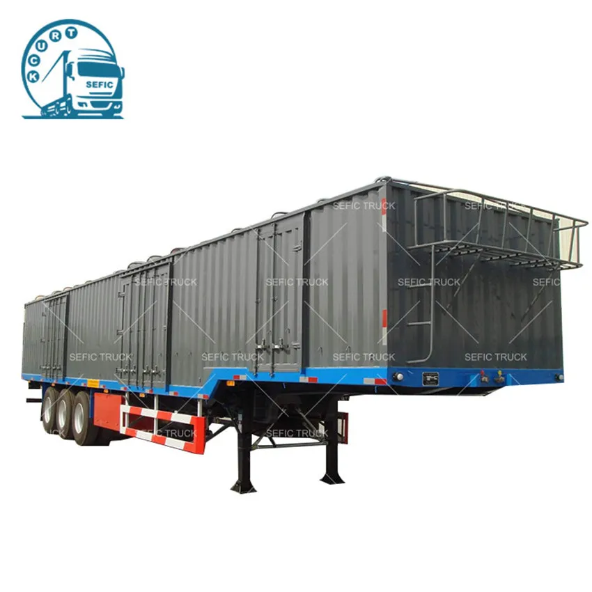 Factory Direct Container Semi Trailer 40ft Dry Van Semi Trailer For Sale