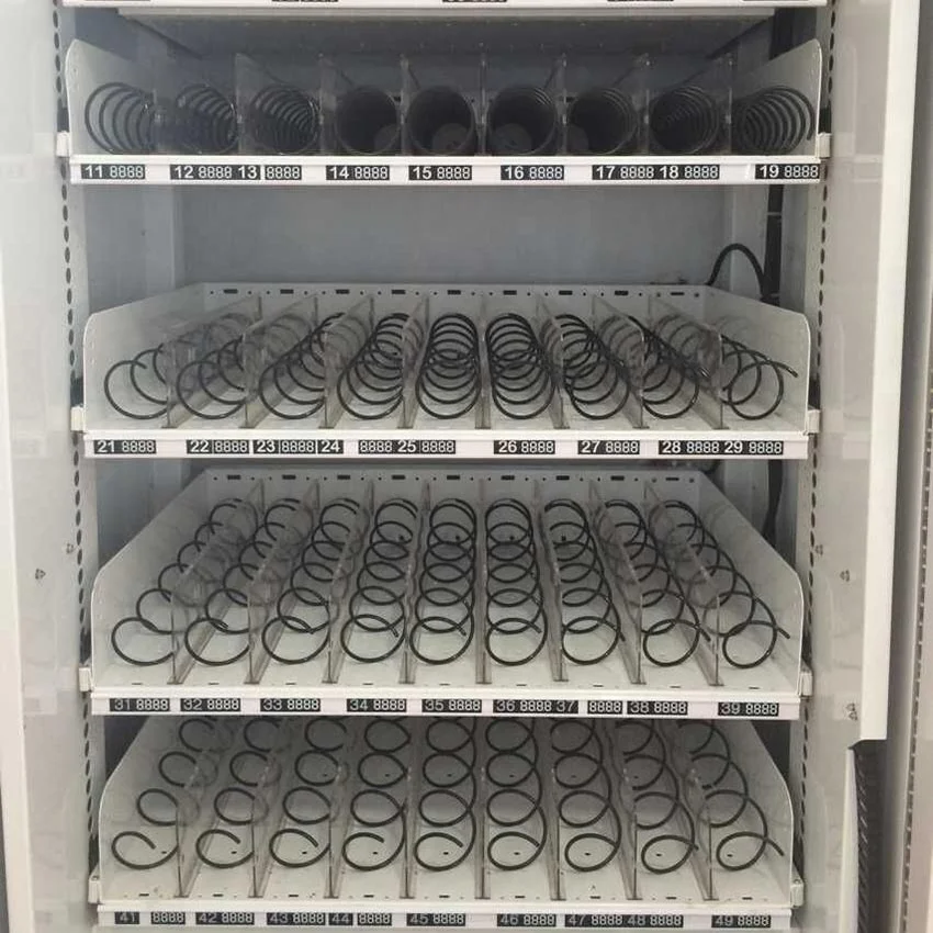high quality spiral mechanism combo vending machine with advertising screen