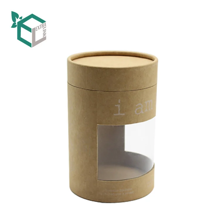 
Eco Friendly Food Tea Kraft Cylinder Gift Biodegradable Packaging Tube 