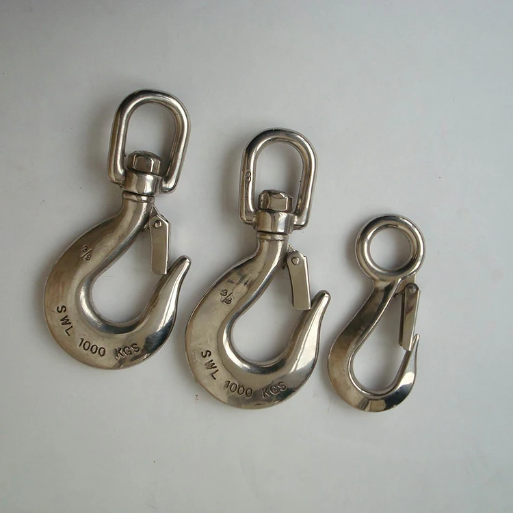 
Red Painted Carbon Steel sling Crane Lifting Hoist swivel hook 