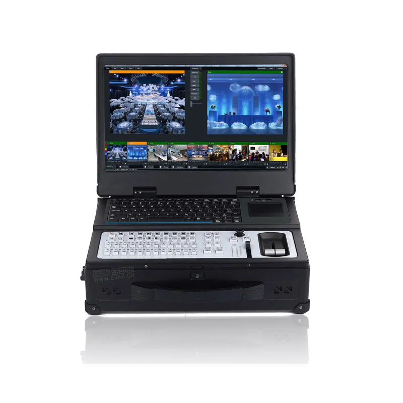 
17.3 inch i7 CPU Support 8-channel HDMI and SDI video capture Telecast Live Production Switcher 