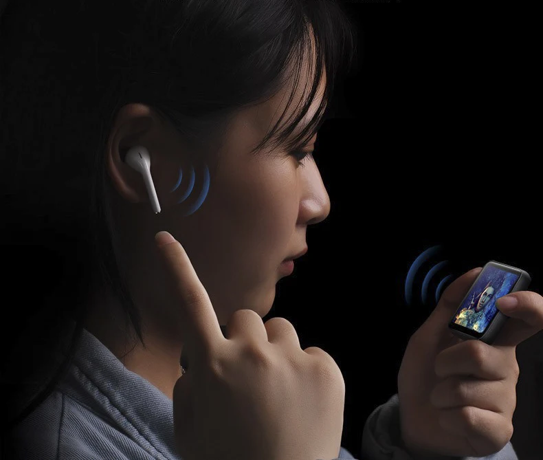 Спортивный мини MP3-плеер с сенсорным экраном, зажимом и ремешком для часов