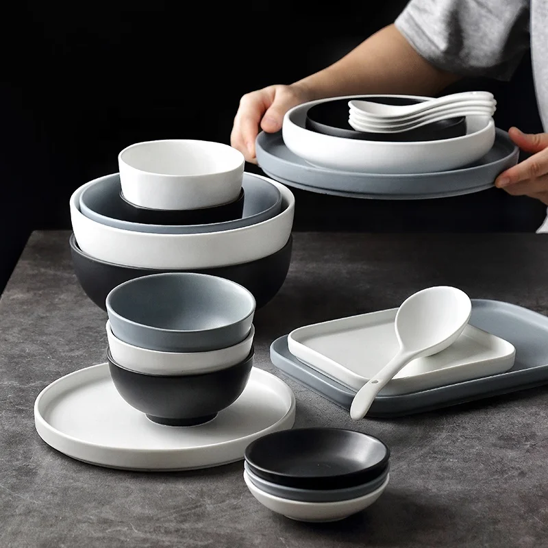 Столовая посуда в японском стиле, матовая керамическая миска для риса для использования в отеле