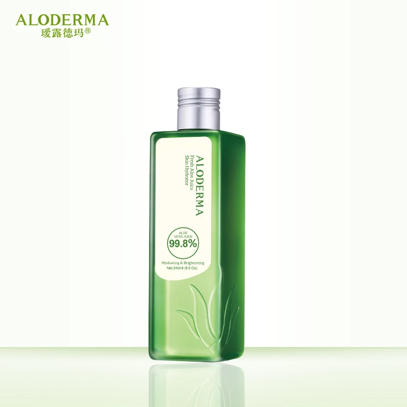 ECOCERT-Aloe Vera Gel 100% Pure Natural skincare Aloe Vera Juice 240mL  brightening, soothing brightening natural aloe skin gel