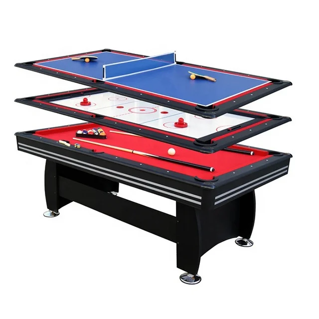 Домашние игры Спорт 3 в 1 преобразующий игровой стол бильярдный стол, стол для пинг понга, обеденный стол (62082307231)