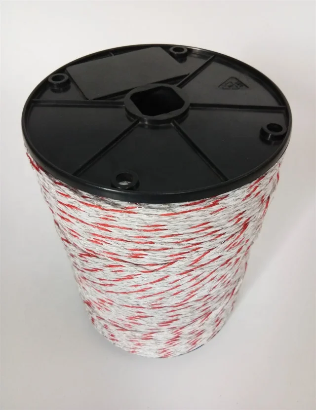 Лучшая цена 6 нитей polywire Электрический забор с медный провод