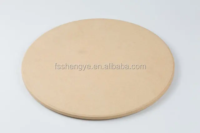 Pretty small pizza stone 8 inches in diameter personal pan pizzas black glaze on top BBQ stone
