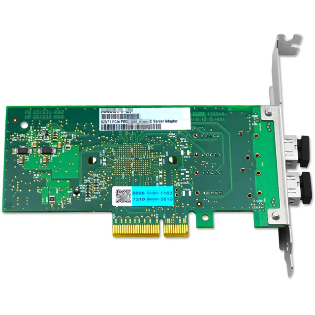 unicaca an8571-2L 10/100 / 1000M сетевая карта pcie X4 чипсет Intel 82571 lc fiber smf * 2 / lr двойной порт