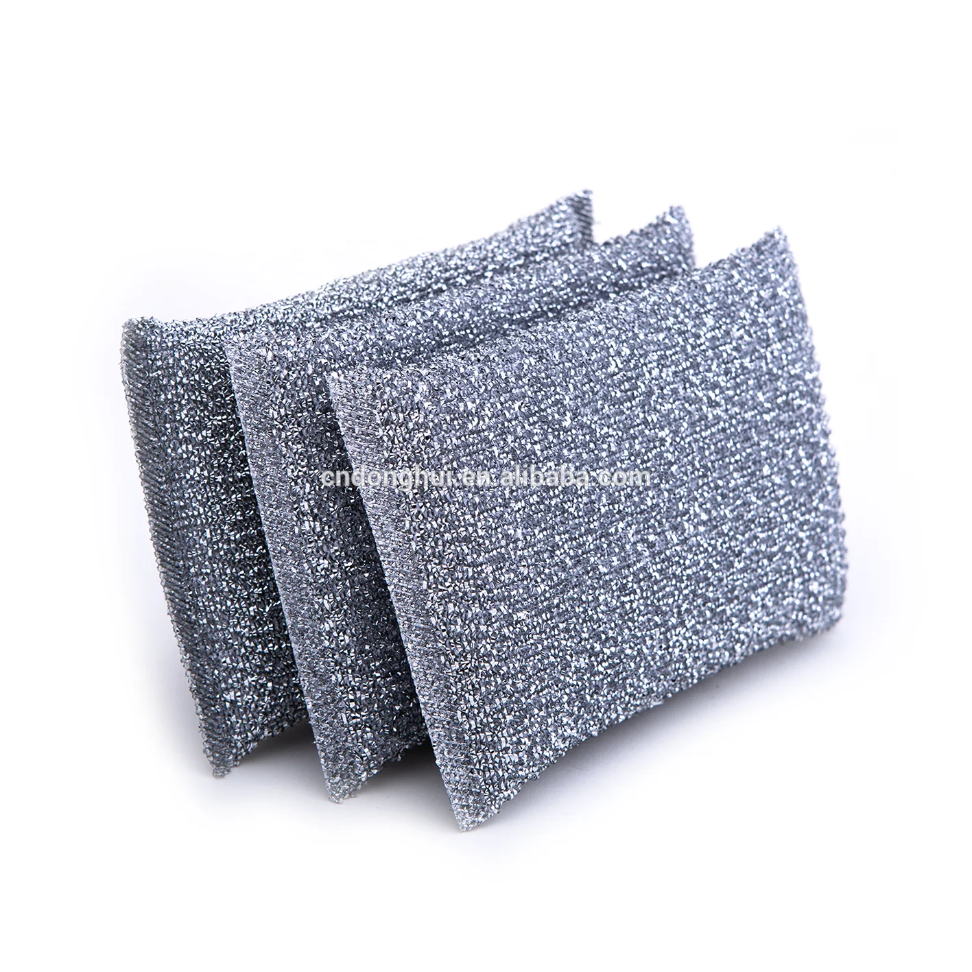 DH-A2-7 high quality Multifunction silver Kitchen cleaning scrubber sponge scourer
