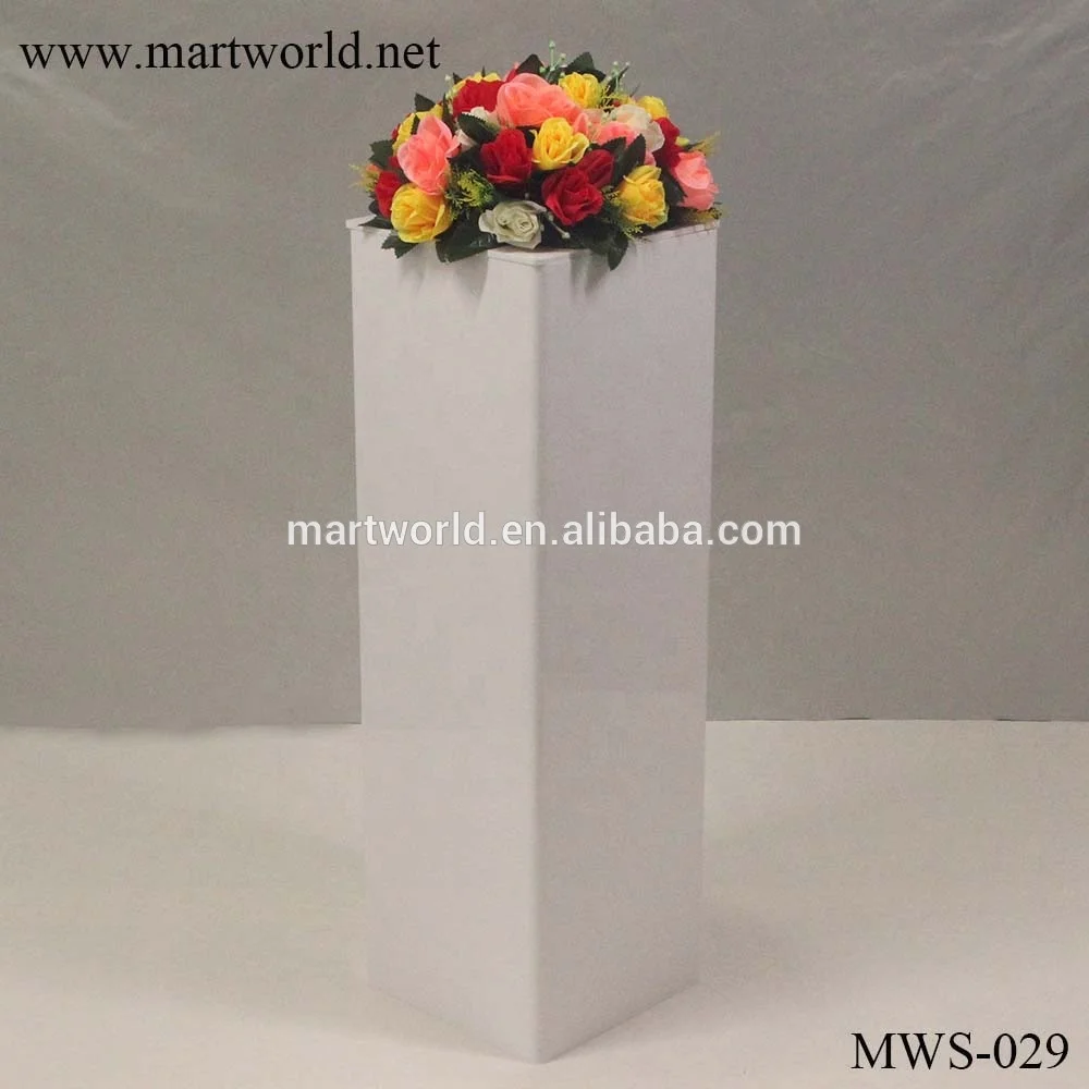 plinth  white  pillar pedestal wedding backdrop decoration party event bridal shower birthday invitation(MWS-028)