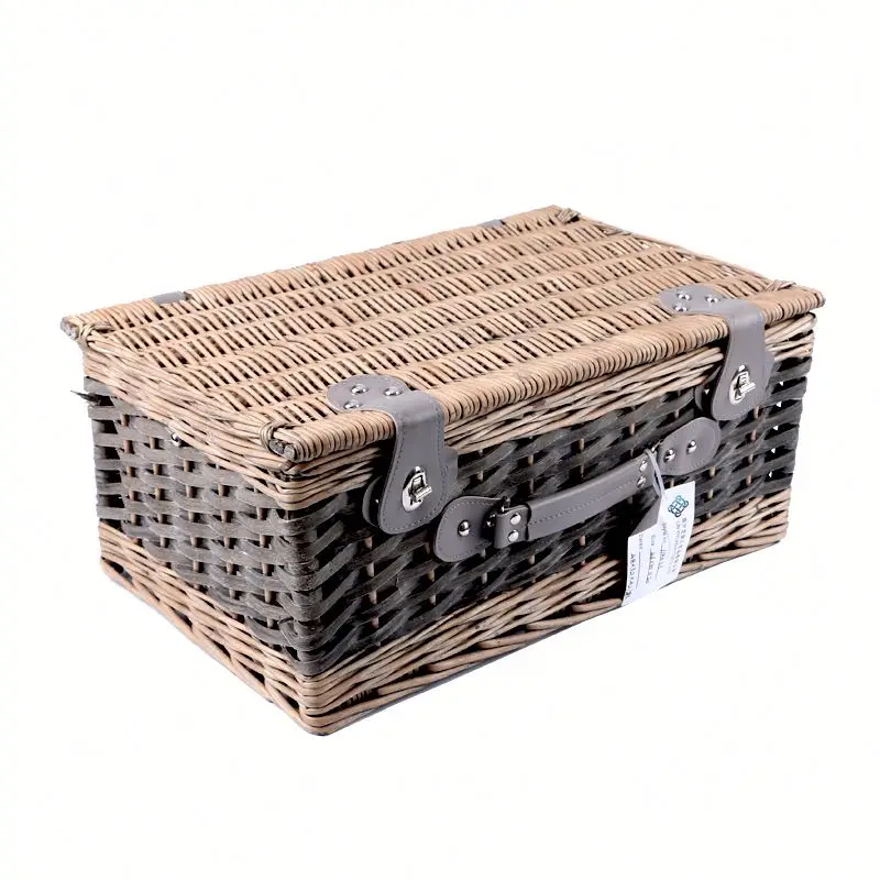 Hot Sales Decorative Food Wicker Picnic Basket for Baby Carton Multifunction Storage Baskets Handmade Weaving