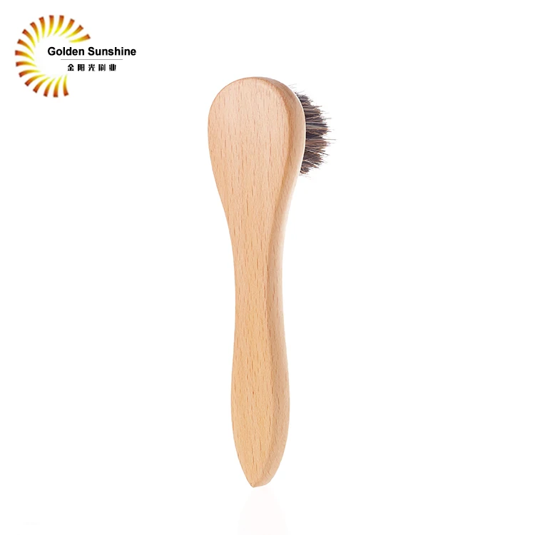 Small Horsehair Shoe Brush Cleaning Shoe Cleaning Water Brush