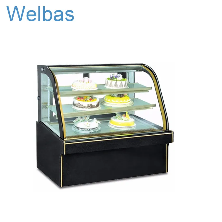 Junjian Guangzhou cake shop glass fridge supermarket store showcase sushi cake display
