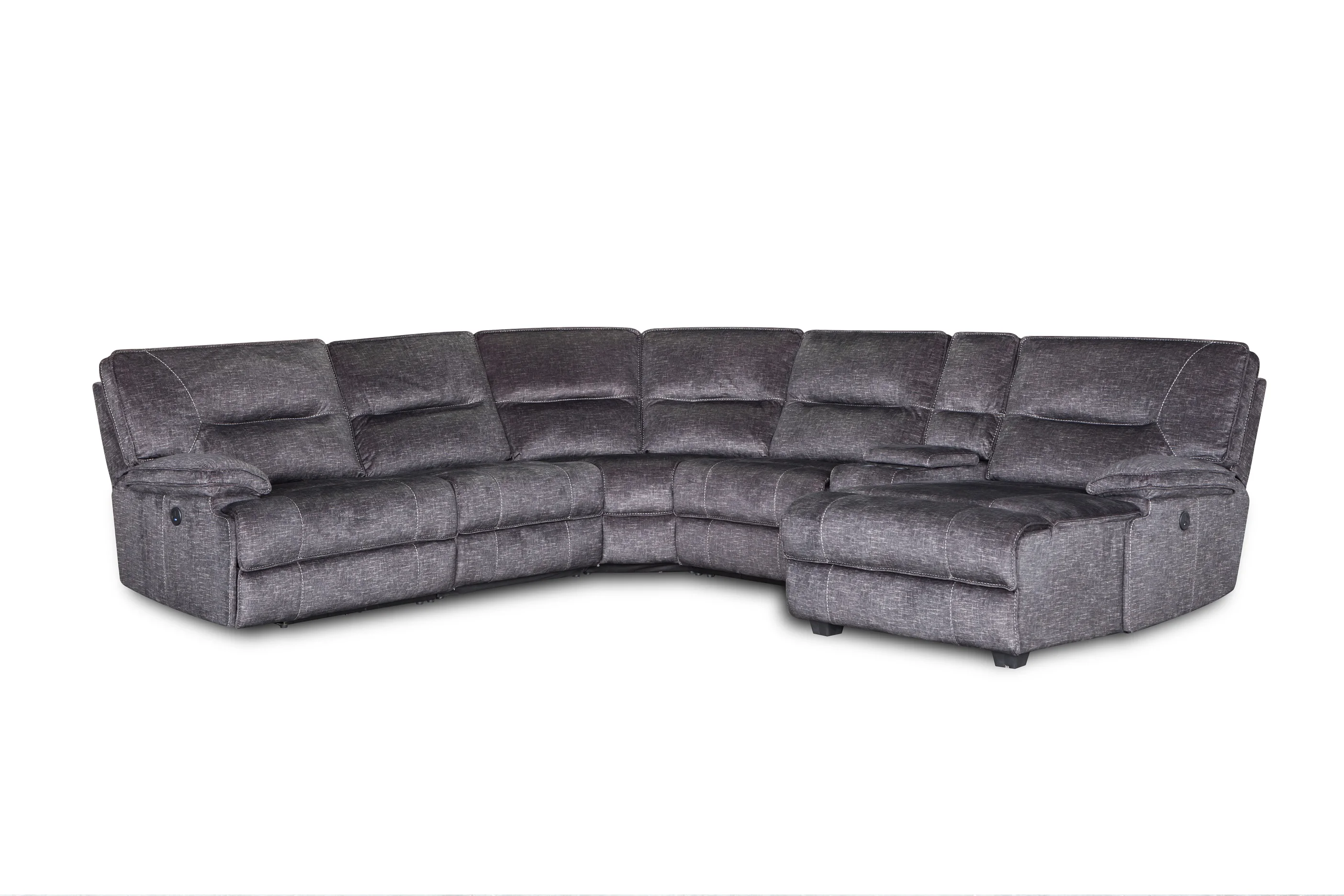 
Luxury multifunction fabric recliner sectional sofa set 