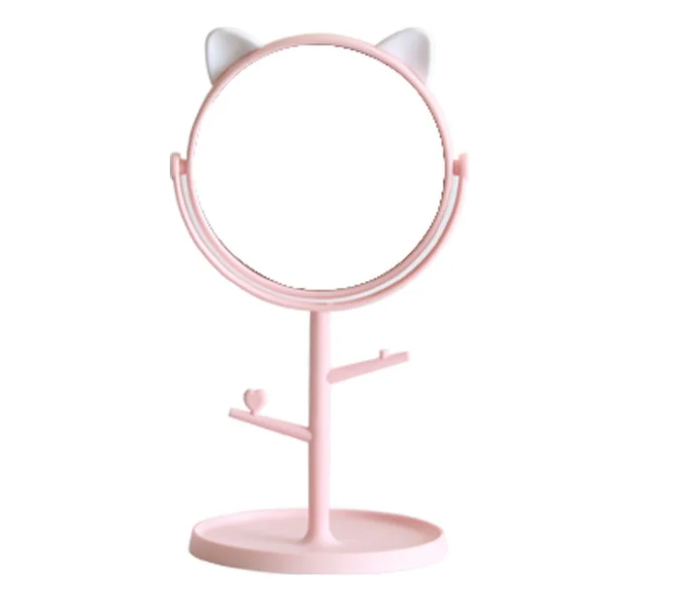 Оптовая продажа модных женщин милый пластиковый макияж кошка зеркало