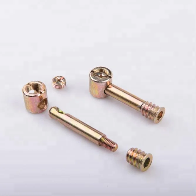 Professional Manufacture Hardware Fastener Fitting Connecting Bolt Dowel Pin Cam Lock - For Furniture