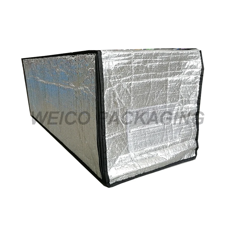 Aluminum foil woven insulated container liner thermal blanket for temperature-sensitive cargoes shipping