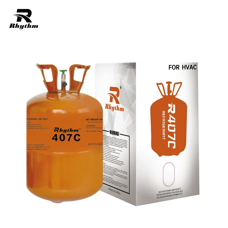Бесцветный без запаха хладагент газ R407c для продажи