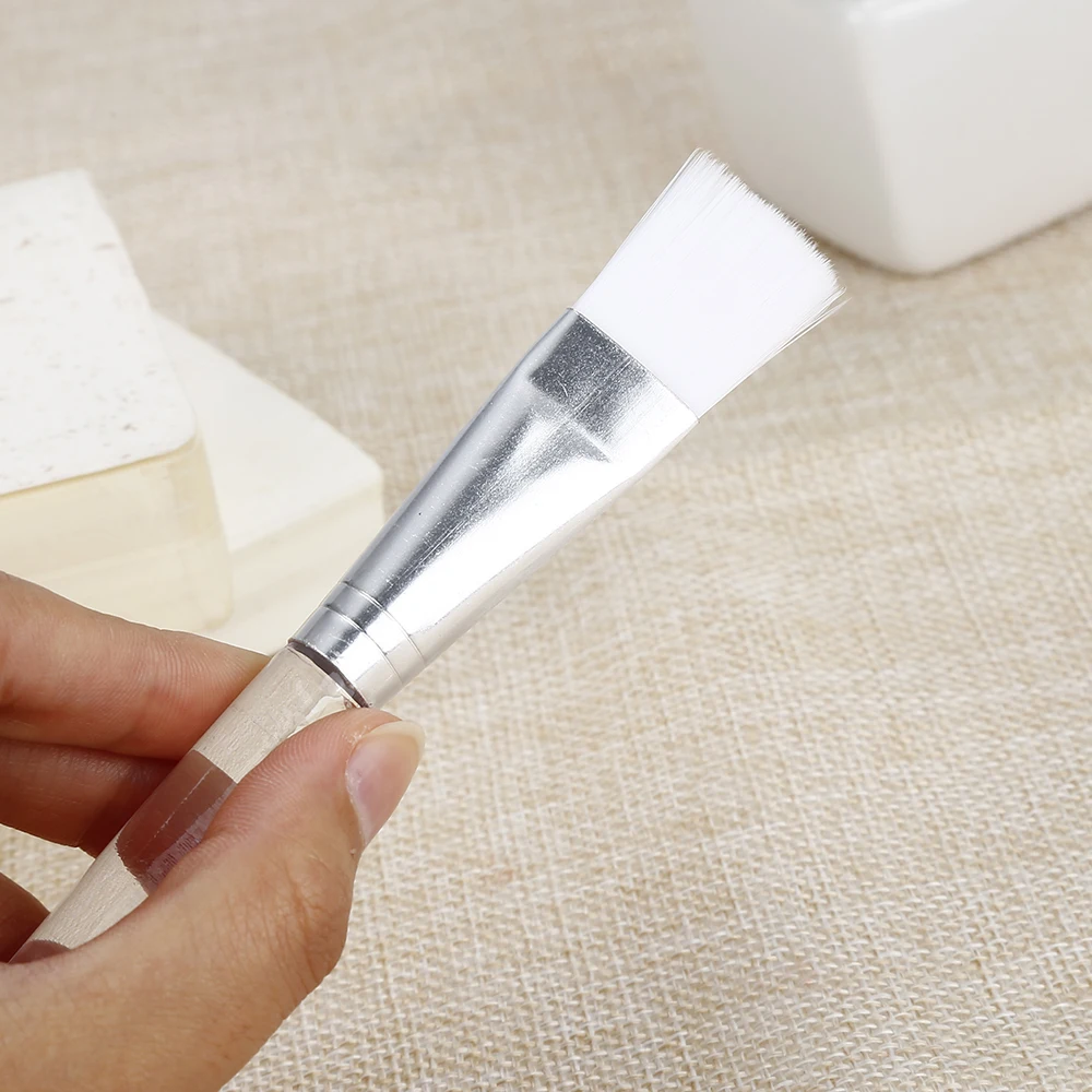 Дешевая кристаллическая Глянцевая ручка, Мягкая косметическая щетка для волос, сделай сам, пользовательская щетка для маски лица