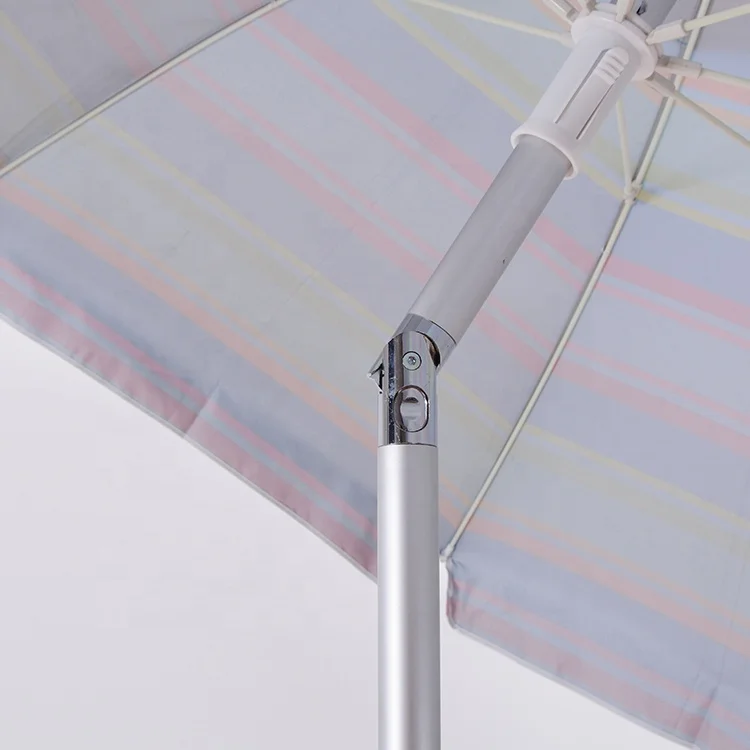 Custom Factory UV resistant zinc tilt folding sun outdoor beach umbrella with top vented