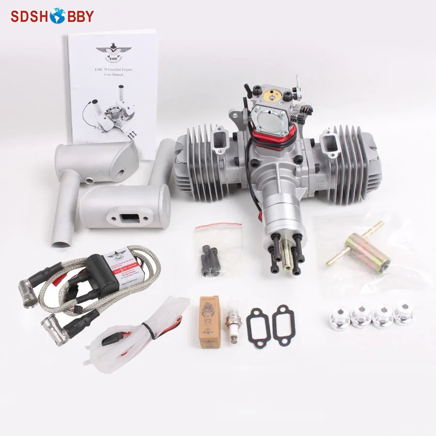 Бензиновый двигатель EME70 70CC RC с карбюратором