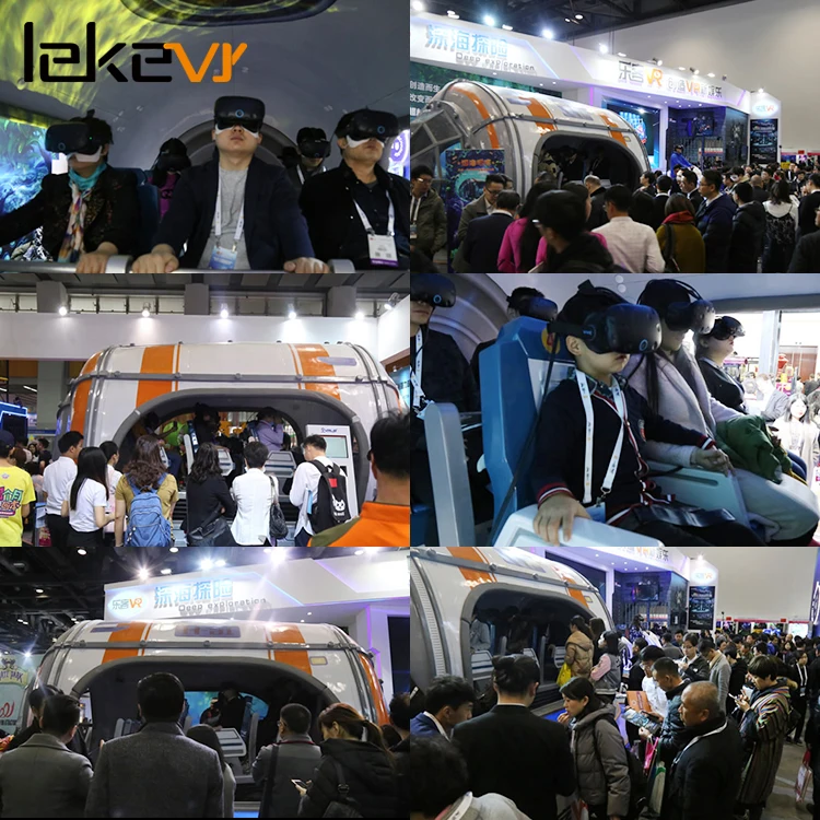 LEKE VR Ocean Park Multiplayer 9D Commercial VR Theme Park Cinema Game Machine Simulator Chair