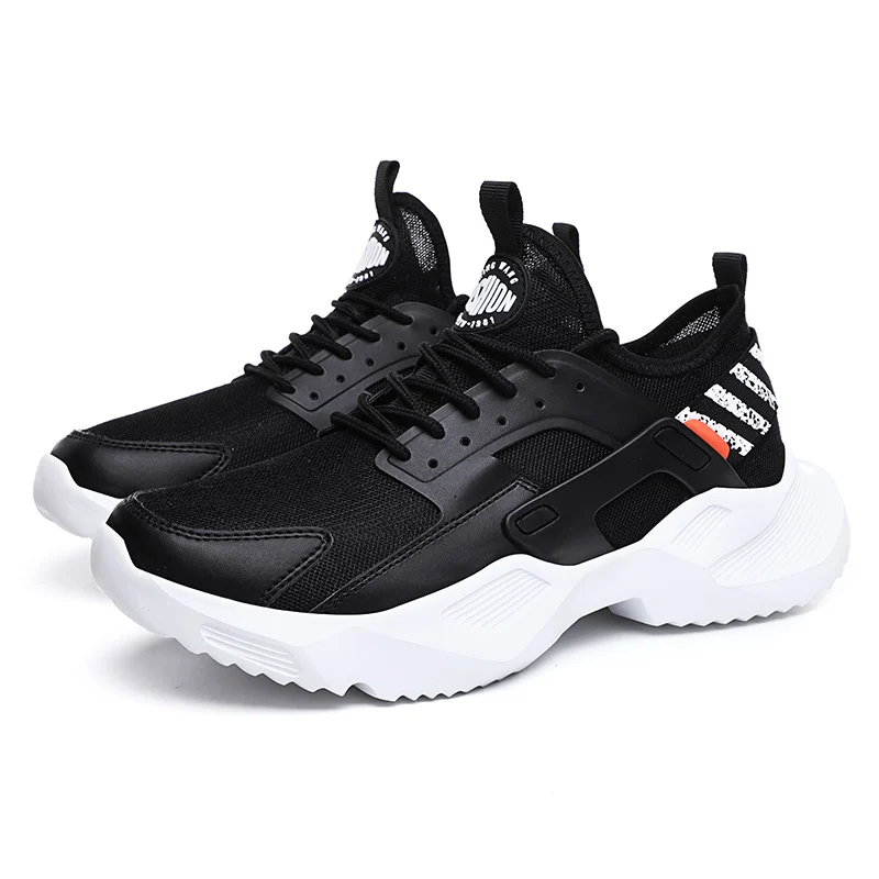 
Beige new Breathable Mesh Lace-up Casual Flat Hombre wholesale sneakers brand fashion shoes 