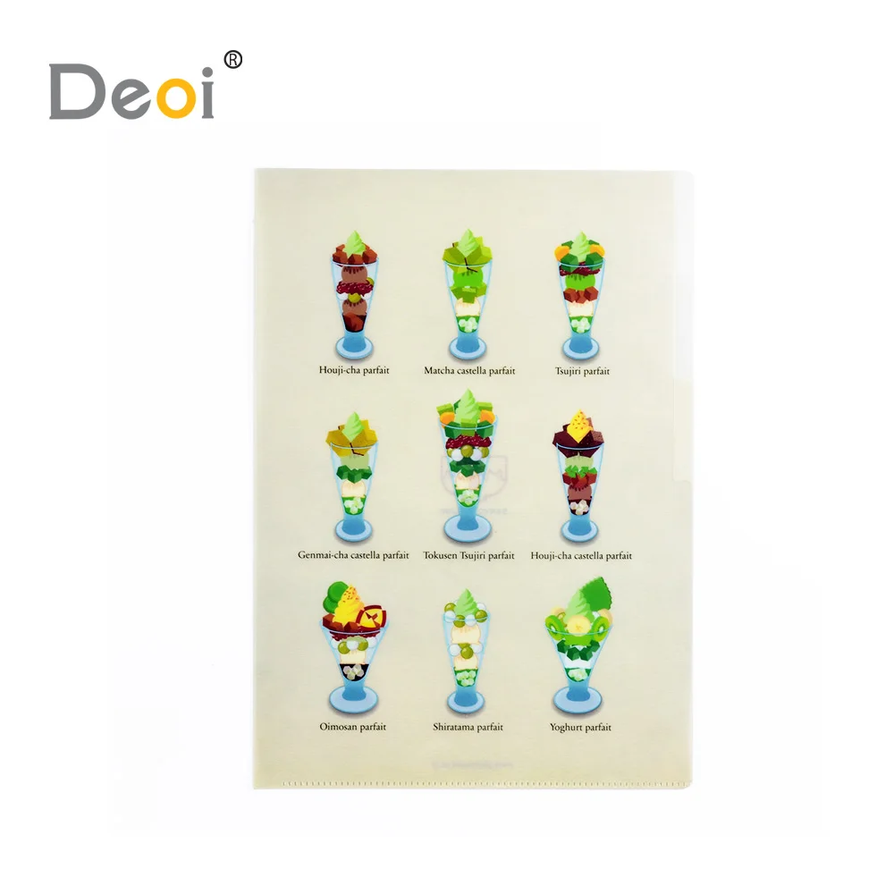 
clear custom A4 plastic expanding hanging file folder 