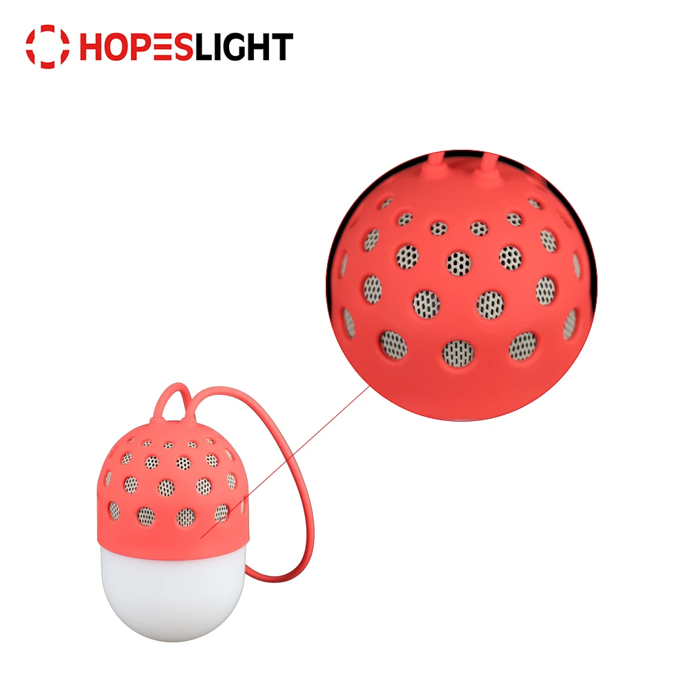 
Mini Wireless USB rechargeable LED Outdoor Light Camp Lantern with Blue Tooth Speaker 