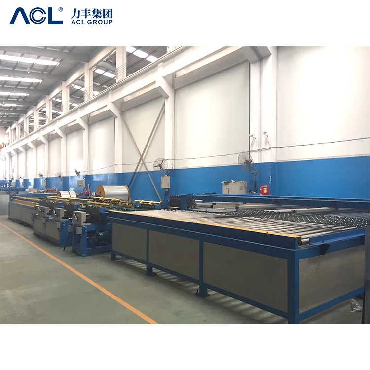ACL HVAC I shaped stainless steel square automatic 5 lines air duct production machine