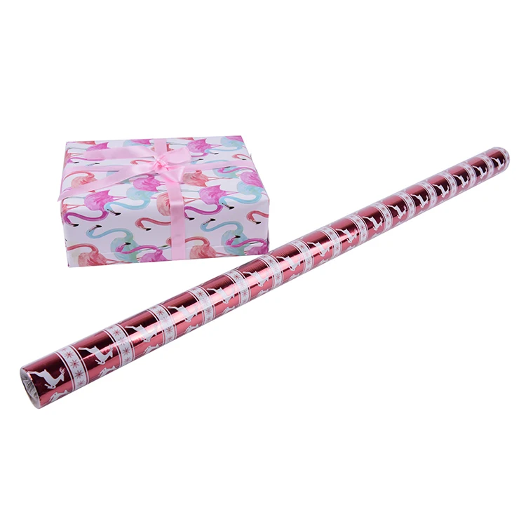 
Offset Printing CMYK 4 Color Christmas Elk Holographic Foil Wrapping Paper For Gift 