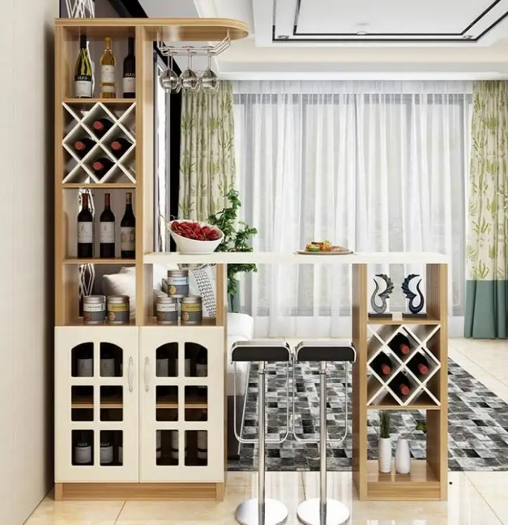 modern wood wine cabinet bar table designs