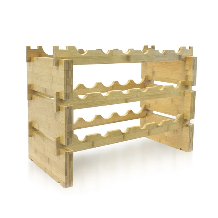 3-Tier Wine Rack for Organizer, Wine Storage Shelf