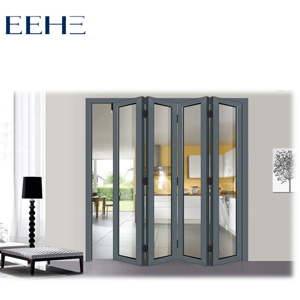 
China villa thermal break soundproof accordion door for garden glass door 