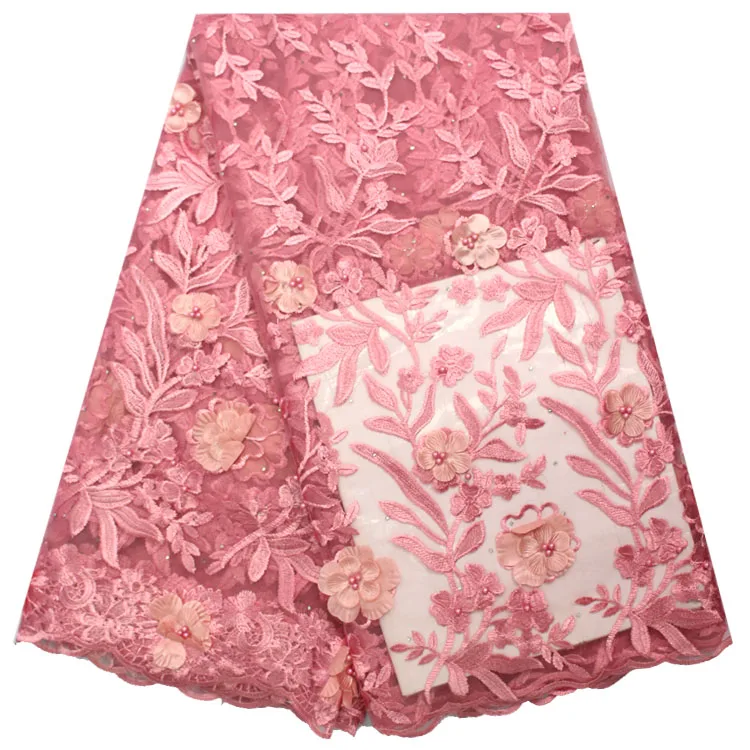 Latest style white french lace fabric nigeria lace