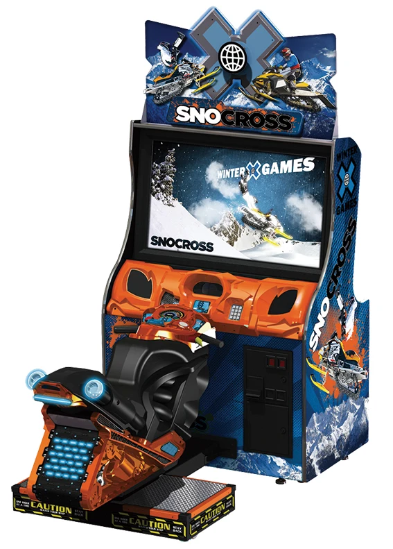SNO Cross Motor Car Racing Game Machine|Amusement Park Coin Operated Race Car Arcade Simulator Video Machine For Sale