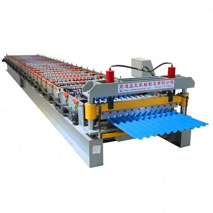 
Galvanized Steel Tile Roofing Sheets Cold Roll Forming Making Machine 
