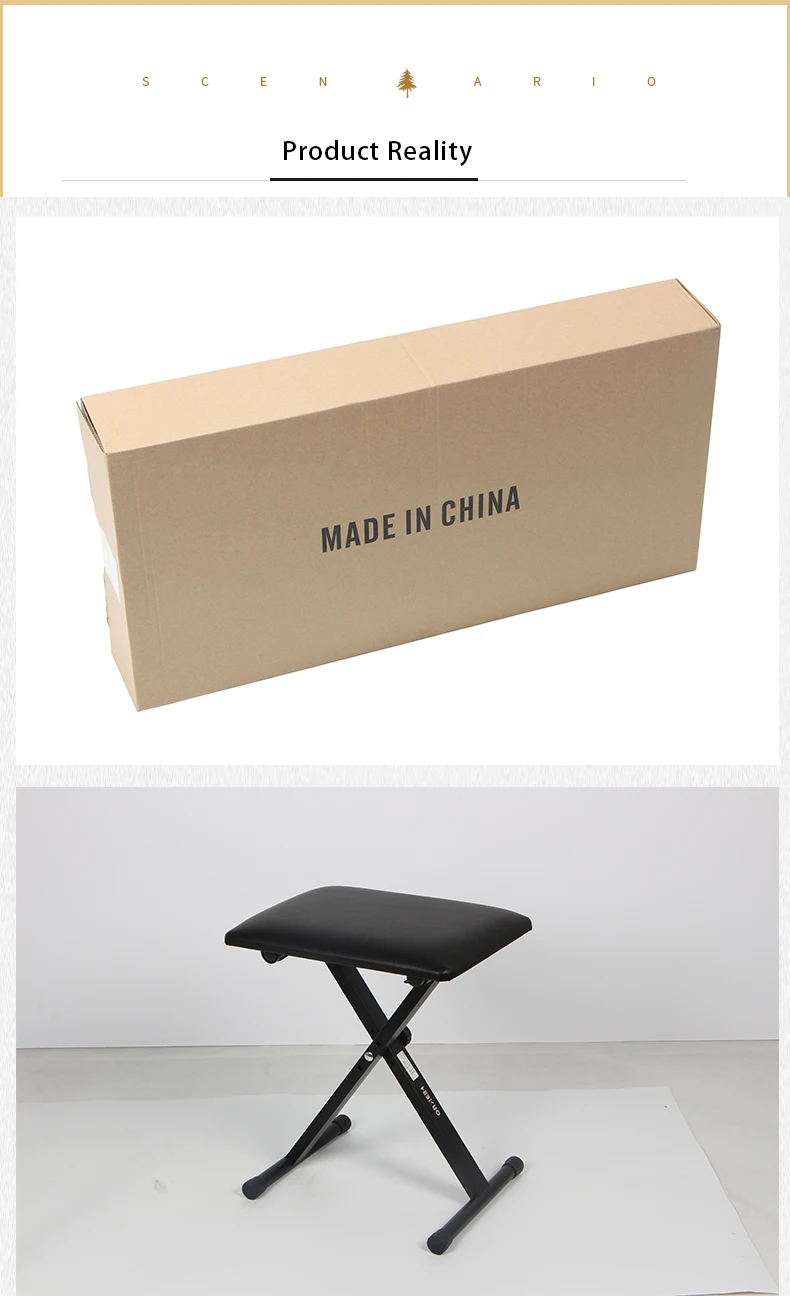 Height Adjustable Folding Keyboard Bench for Sale HEBIKUO Q-90