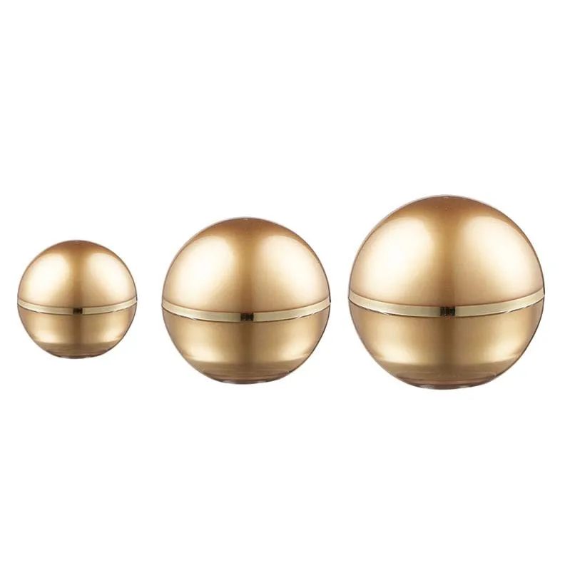 Modern design high quality luxury small round ball white cosmetic eye cream jar