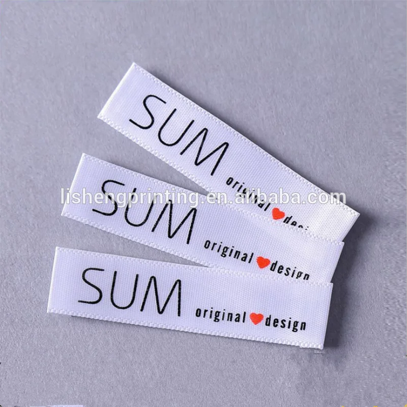 Garment woven label clothes printed label and tags for clothing accessories