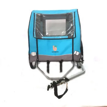 
High quality foldable camping pet travel carrier wheel with air tire bike cargo trailer 
