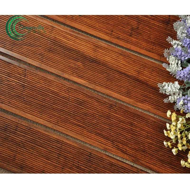 
Eco Forest Outdoor Carbonized Solid Cheap 20mm Strand Woven Bamboo Flooring Decking Price 