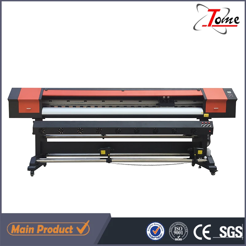 1.3/1.6/1.8/2.5/3.2m 1/2 heads DX5/DX7/XP600 flex banner rolls eco printer plotter in China