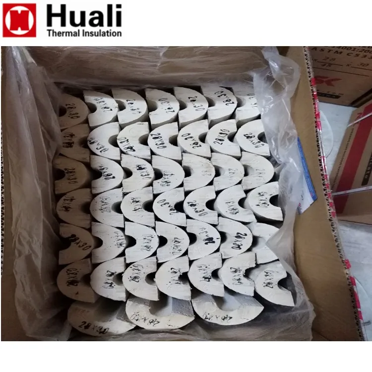 Perlite Supplier ASTM C610 Asbestos Free Inorganic Rigid Insulation Expanded Perlite Pipe Cover Fireproof Insulation Board White